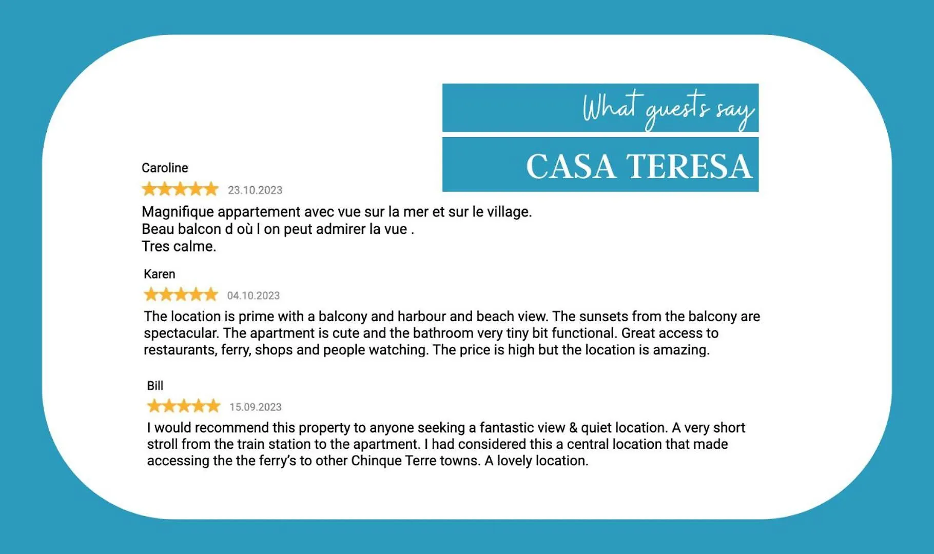 Casa Teresa With Ac And Balcony Apartment Vernazza 0*,